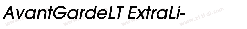 AvantGardeLT ExtraLi字体转换